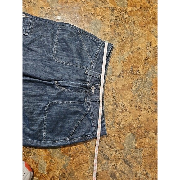Riders by Lee 13159E7 Womens Dk Wash Blue‎ Cargo Denim Capri Jeans SZ 6M (A272) - Picture 4 of 8